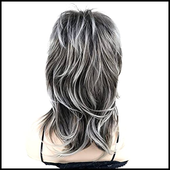 Shaggy Layered Synthetic Wig with Bangs Shoulder Length Heat Resistant main image 7